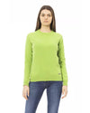 Baldinini Long Sleeve Crewneck Sweater with Monogram Detail S Women