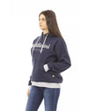 Front Logo Long Sleeve Fleece Hoodie with Maxi Front Pocket M Women