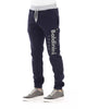 Lace Closure Fleece Sport Pants with Logo and Pockets L Men