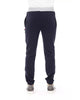 Lace Closure Fleece Sport Pants with Logo and Pockets S Men