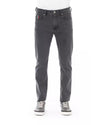 Logo Button Regular Man Jeans with Tricolor Insert W38 US Men