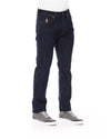 Logo Button Regular Fit Jeans with Tricolor Insert and Contrast Stitching W34 US Men