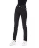 Regular Jeans with Logoed Button and Tricolor Insert. W33 US Women