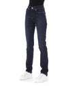 Logoed Button Regular Jeans with Tricolor Insert W32 US Women