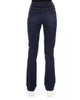 Regular Jeans with Logoed Button and Tricolor Insert W28 US Women