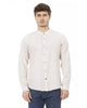 Mandarin Collar Regular Fit Shirt with Button Closure S Men