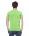 Short Sleeve T-shirt With Round Neck. Front Print. L Men