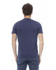 Short Sleeve T-shirt with Round Neck and Front Print L Men