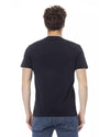 Short Sleeve T-shirt with Round Neck and Front Print S Men