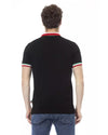 Embroidered Short Sleeve Polo Shirt with Tricolor Collar 3XL Men