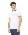 Embroidered Tricolor Collar Polo Shirt L Men