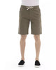 Solid Color Bermuda Shorts with Drawstring Closure W48 US Men