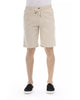 Solid Color Drawstring Bermuda Shorts W48 US Men