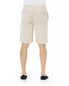 Solid Color Drawstring Bermuda Shorts W48 US Men