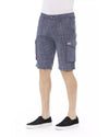 Cargo Shorts with Front Zipper and Button Closure W34 US Men