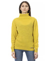 Ribbed Turtleneck Sweater with Metal Monogram S Women