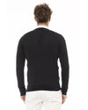 Metal Monogram V-Neck Sweater with Ribbed Details 52 IT Men