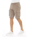 Cargo Shorts with Front Zipper and Button Closure Multiple Pockets W30 US Men