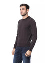 Embroidered Merino Wool Crew Neck Sweater L Men