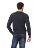 Embroidered Merino Wool Crew Neck Sweater M Men