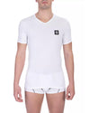 V-neck T-shirt in Soft Cotton Fabric L Men