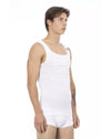 Stretch Cotton Logoed Shoulder Pad Mens Tank Top L Men