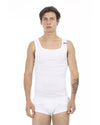 Stretch Cotton Logoed Shoulder Pad Mens Tank Top M Men