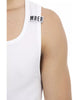 Stretch Cotton Logoed Shoulder Pad Mens Tank Top M Men