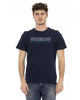 Front Print T-Shirt with Logo on Back M Men