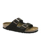 Soft Footbed Leather Sandals with Adjustable Straps - 37 EU