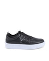 Synthetic Leather Sneaker with Rubber Sole - 39 EU