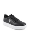 Synthetic Leather Sneaker with Rubber Sole - 44 EU