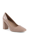 Synthetic Leather Pump with 8 cm Heel - 40 EU