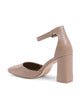 Ankle Strap Pump in Synthetic Leather - 37 EU