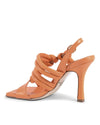 Twisted Tubular Square-Toe Sandals - 39 EU