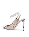 Python Stiletto Heels - Black/Nude - 37 EU