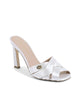 Satin  Crossed Strap Mules - 38 EU