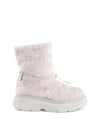 Shearling Drawstring Platform Ankle Boot - 39 EU