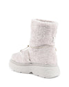 Shearling Drawstring Platform Ankle Boot - 40 EU