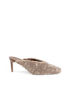 Plush Textured Mules with 5cm Heels - 37 EU