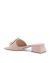 Logo Leather Mule Sandals - 35 EU