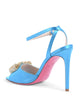 Satin Crystal Bow Sandal - 40 EU