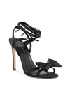 Satin Ankle-Lace Bow Sandal - 36 EU