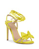 Satin Bow Sandal with Ankle Laces - 38 EU