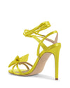 Satin Bow Sandal with Ankle Laces - 39 EU