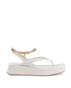 Gold Chain Wedge Sandals - 38 EU