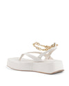 Gold Chain Wedge Sandals - 38 EU