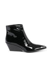 Leather Ankle Boot with 6cm Heel - 41 EU