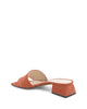 Leather Sandals with 4cm Heel - Made in Italy - 41 EU