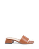 Leather  Sandals with 4cm Heel - 41 EU